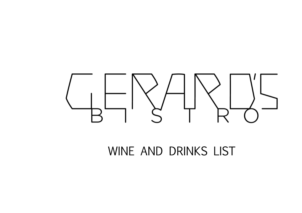 Wine and Drinks List