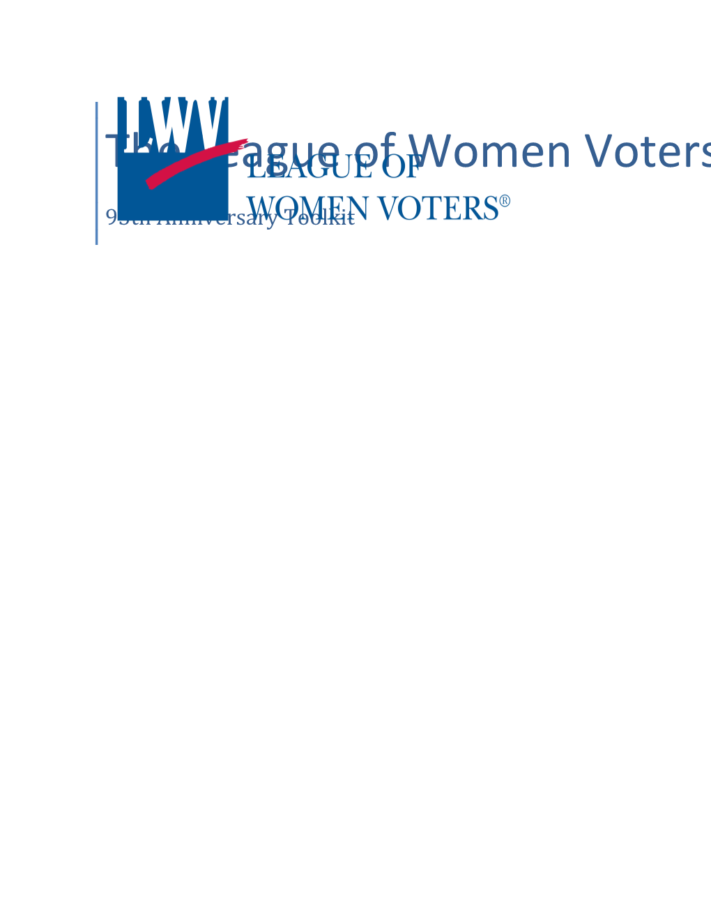 The League of Women Voters