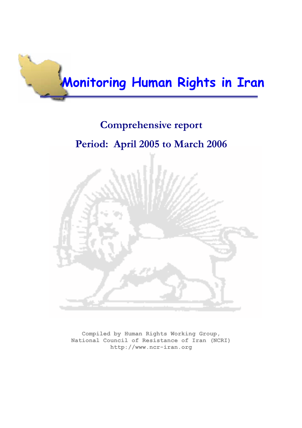 Monitoring Human Rights in Iran