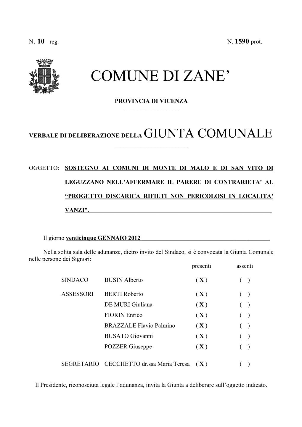 10 Discarica Comuni Monte Di Malo E San Vito Di L