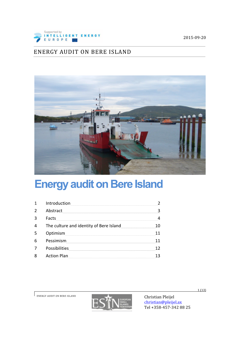 Energy Audit on Bere Island