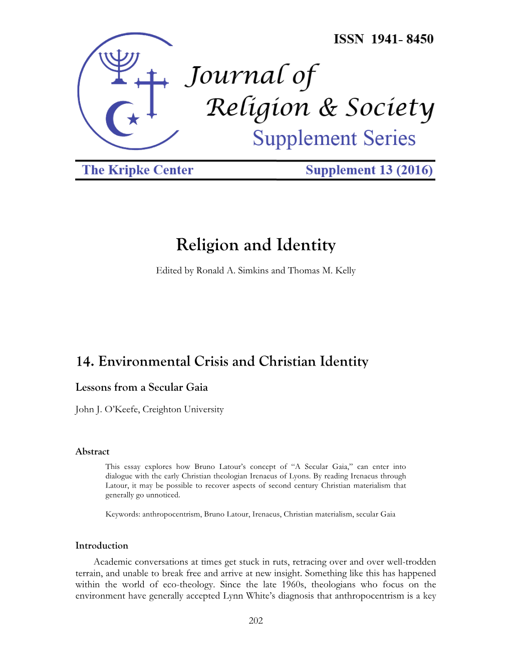 Religion and Identity