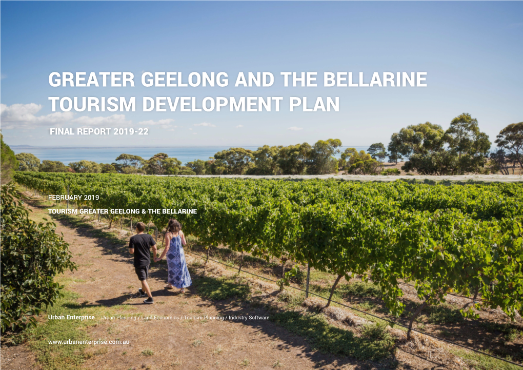Geelong and the Bellarine Tourism Development Plan Final Report 2019-22