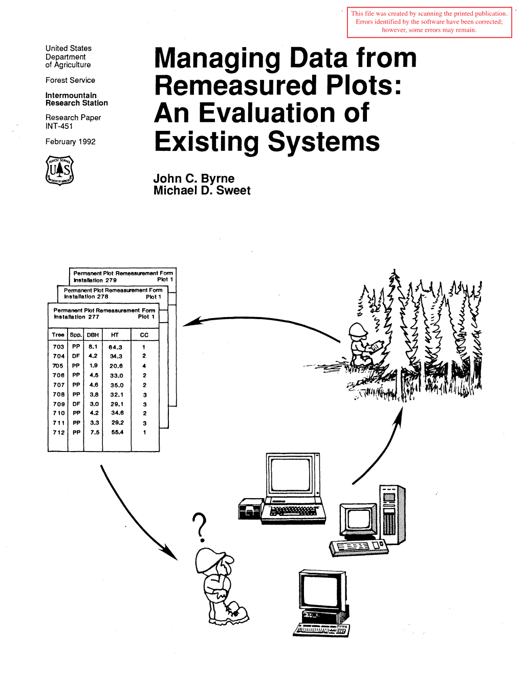 Managing Data from Remeasured Plots: an Evaluation of Existing Systems