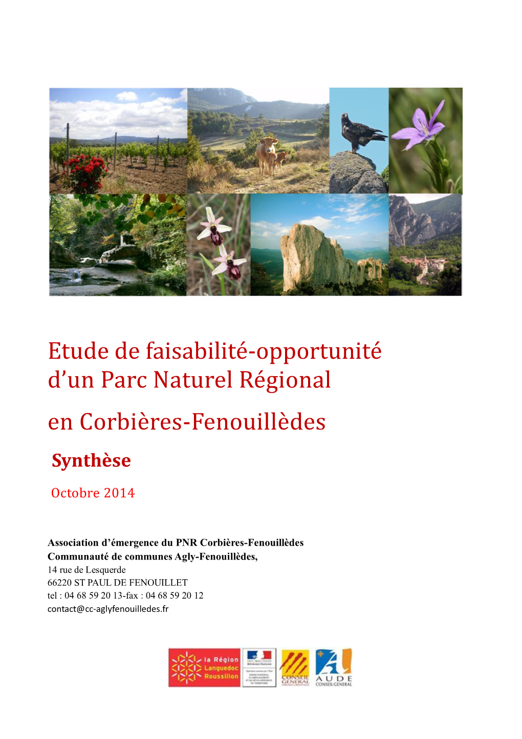 Etude De Faisabilité-Opportunité D'un Parc Naturel Régional En Corbières