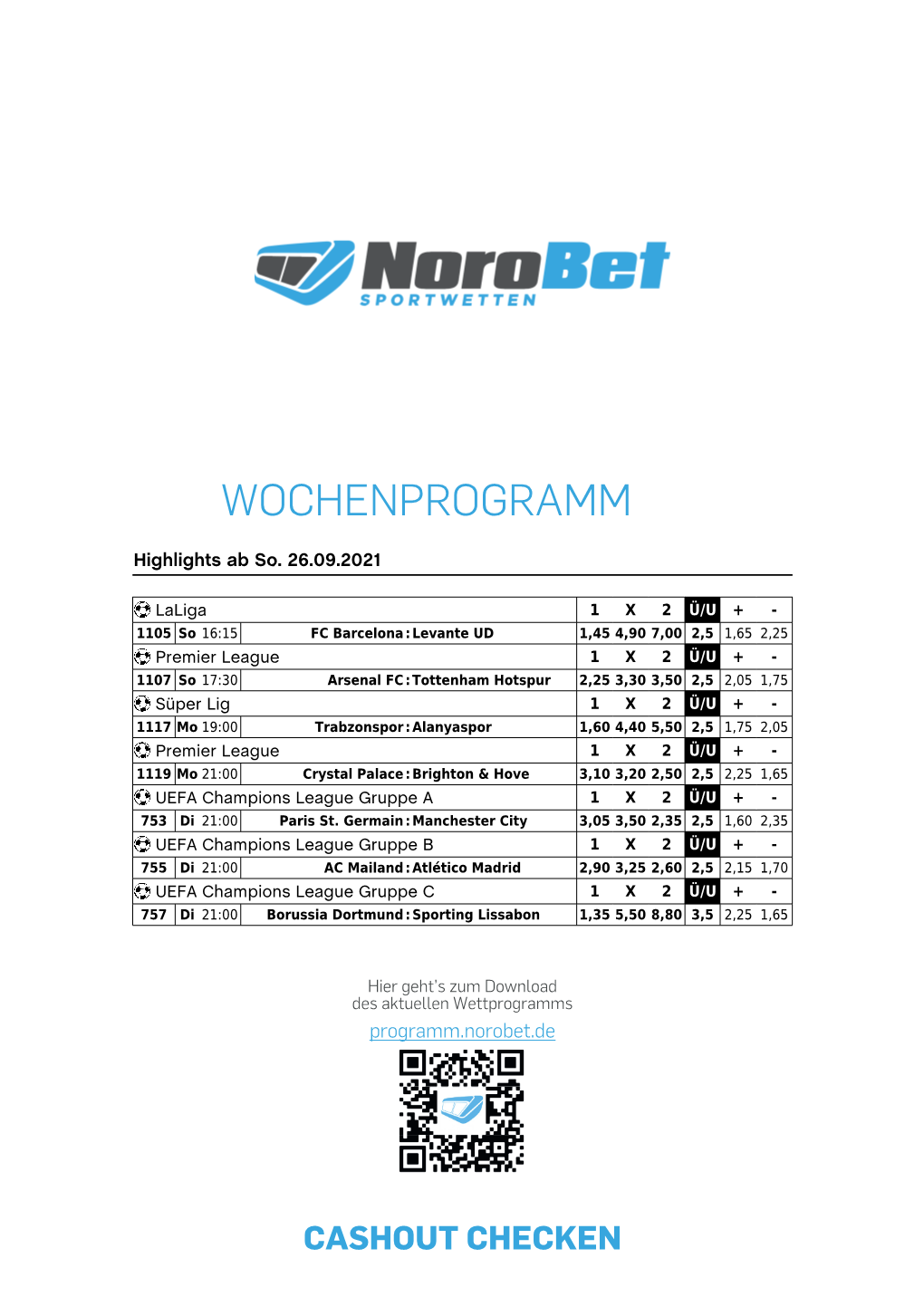 Wochenprogramm