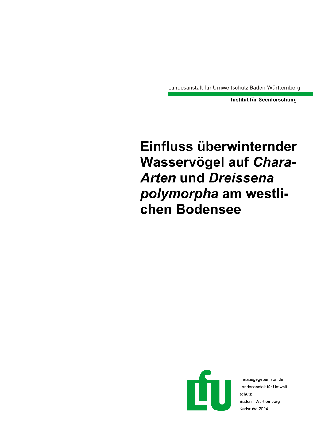 Starker Einfluss Überwinternder Wasservögel Am Westlichen