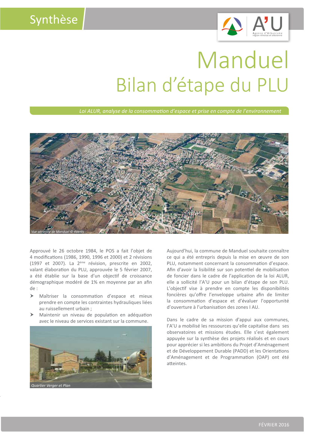 Manduel Bilan D’Étape Du PLU