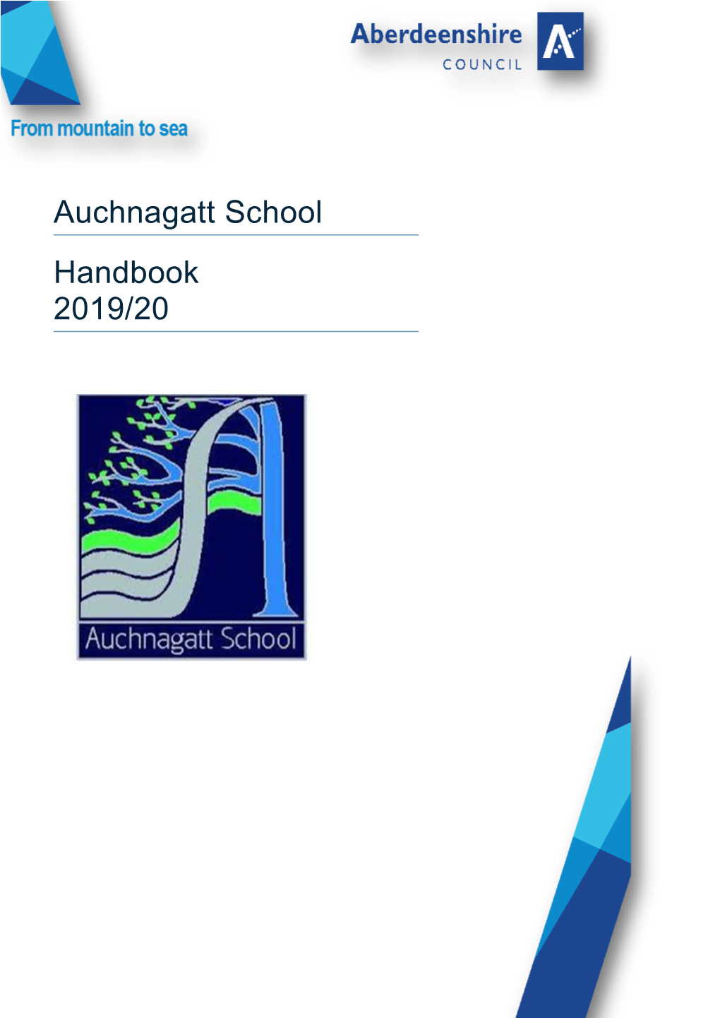 Auchnagatt School Handbook 2019/20