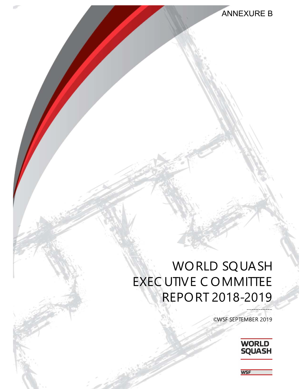 World Squash Executive Committee Report 2018-2019 ______