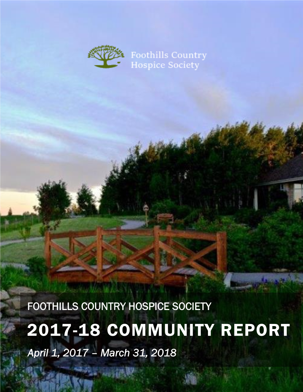 COMMUNITY REPORT April 1, 2017 – March 31, 2018 Between April 1, 2017 and March 31, 2018 Message from the Executive Director