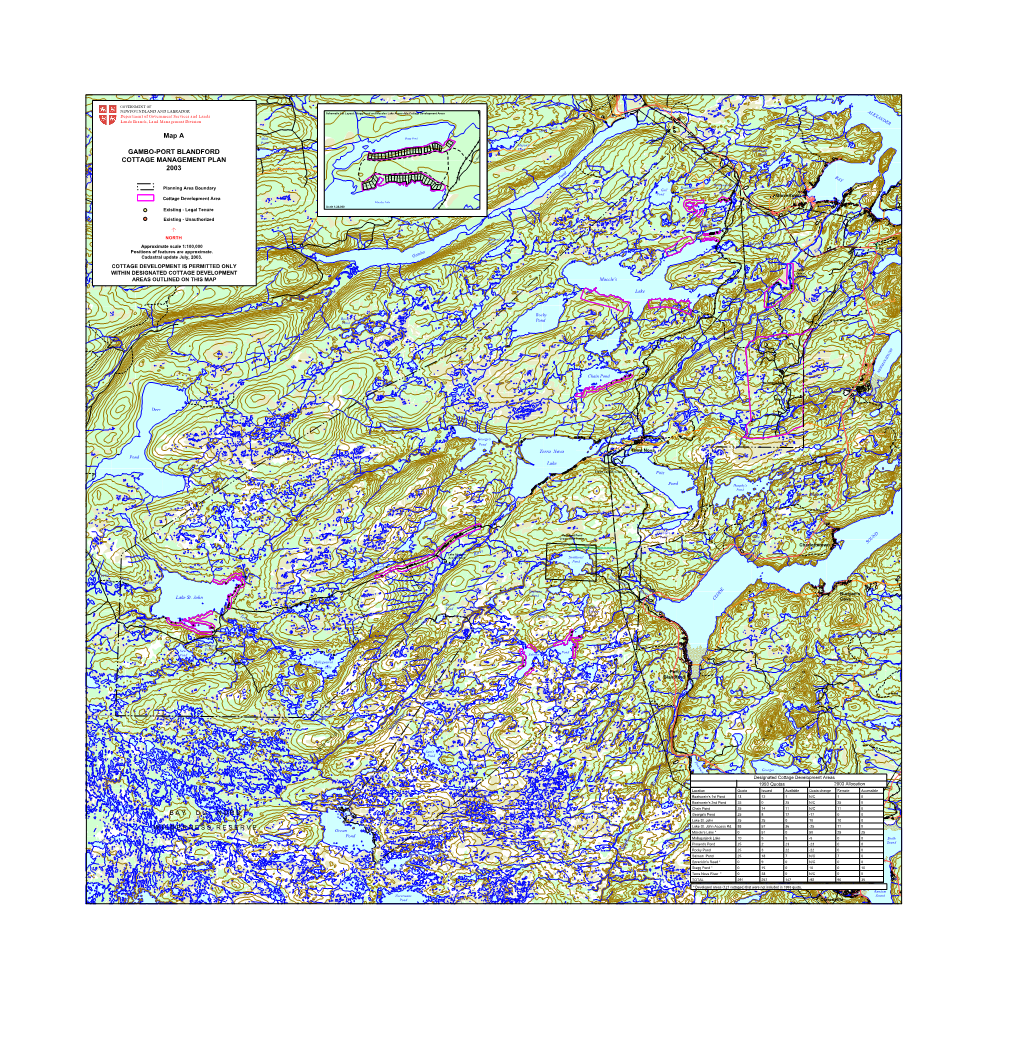 Map a GAMBO-PORT BLANDFORD COTTAGE MANAGEMENT PLAN