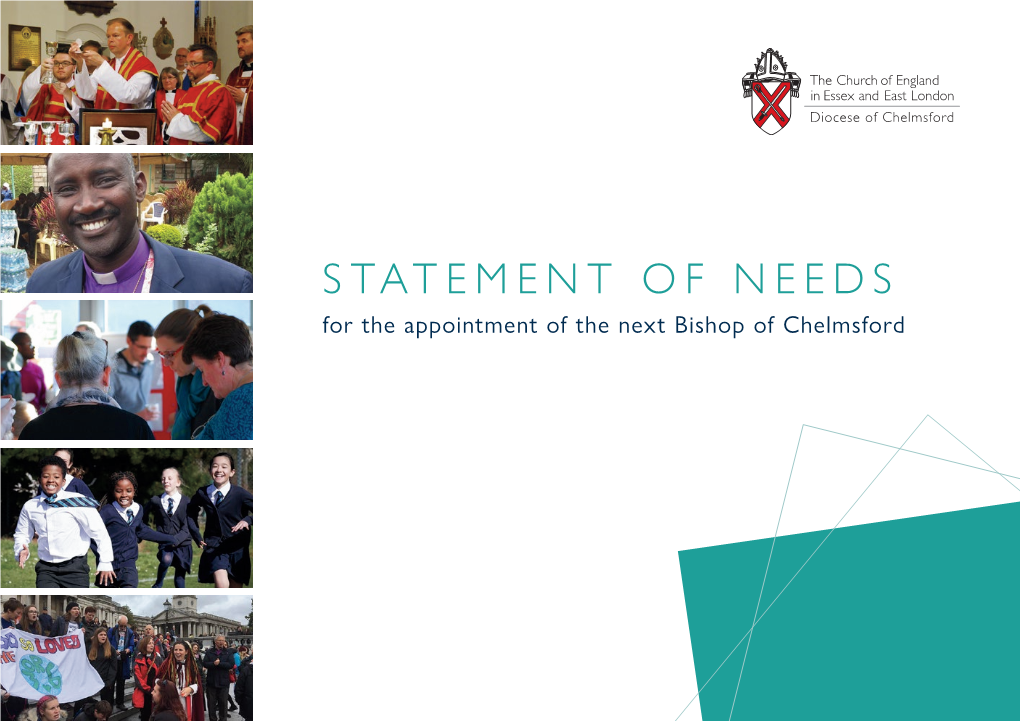 STATEMENT of NEEDS for the Appointment of the Next Bishop of Chelmsford 2