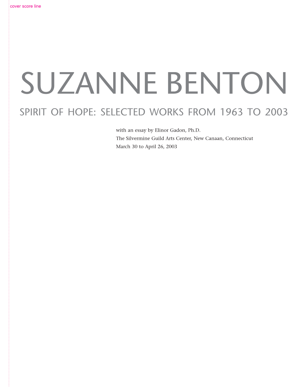 Selected Works from 1963 to 2003