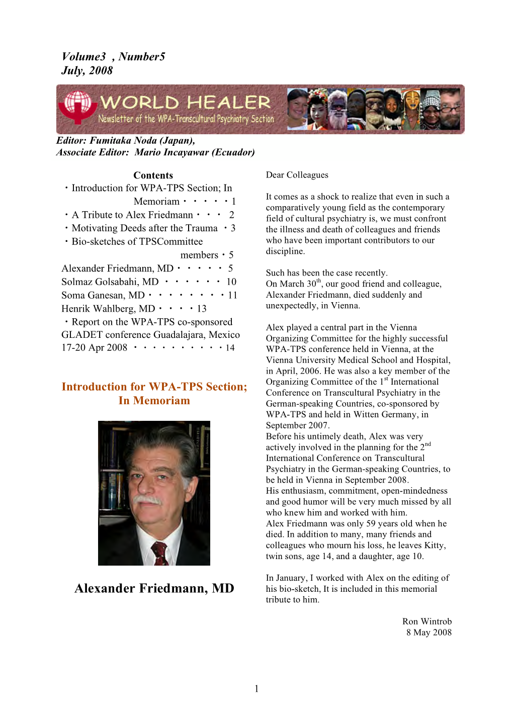 WPA-TPS Newsletter July 2008