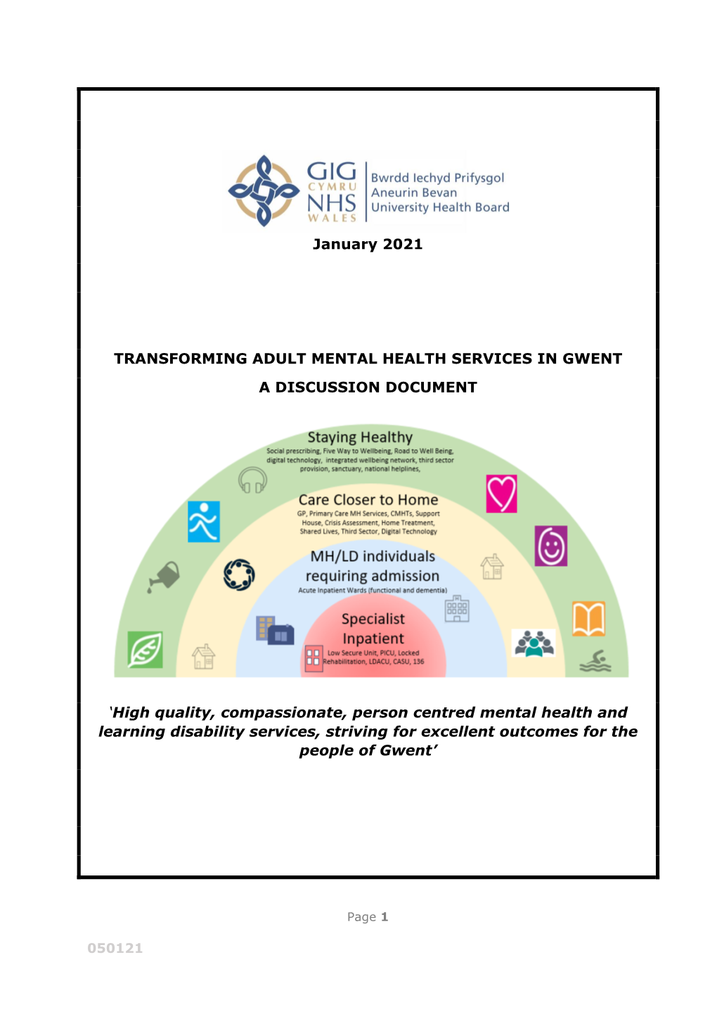 Transforming Mental Health Services in Gwent
