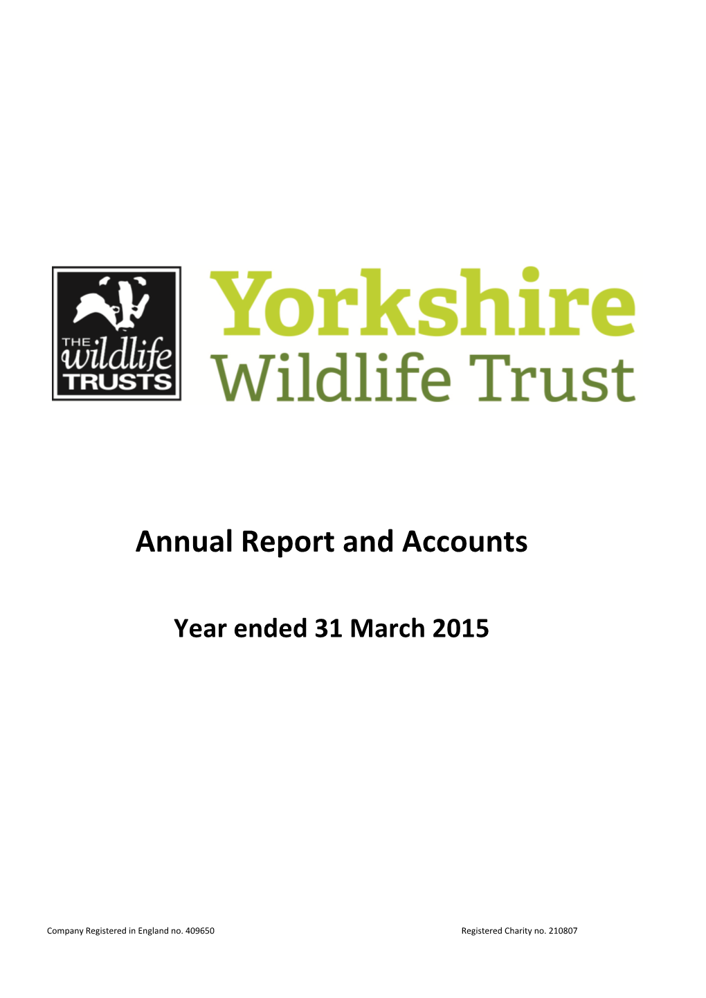 Annual Report and Accounts