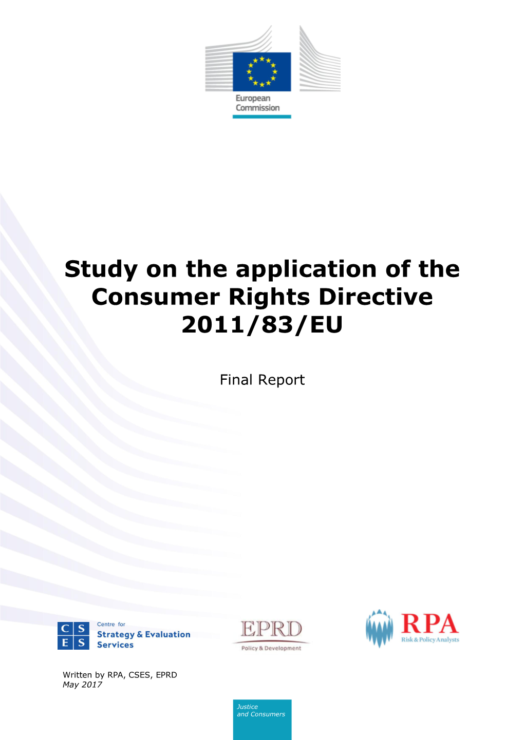 Study on the Application of the Consumer Rights Directive 2011/83/EU