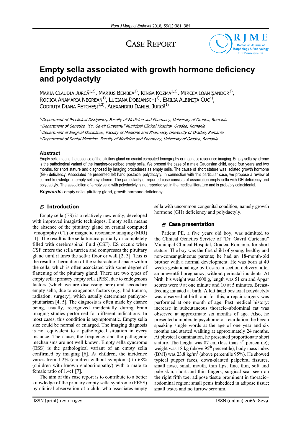 Download PDF Empty Sella Associated with Growth Hormone