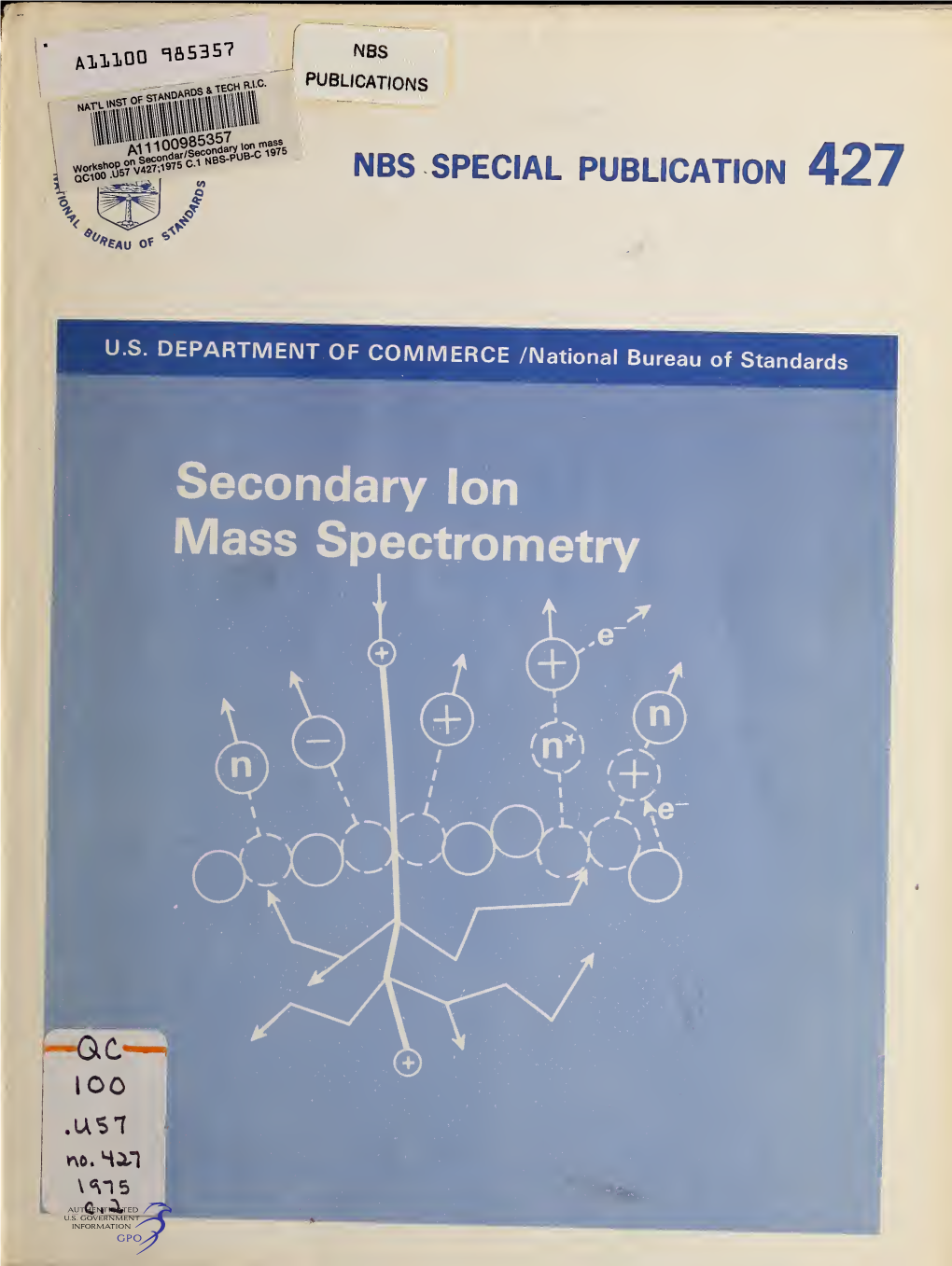 Secondary Ion Mass Spectrometry ^^^^^ •^N^R-^.^O .^N.Knrrj
