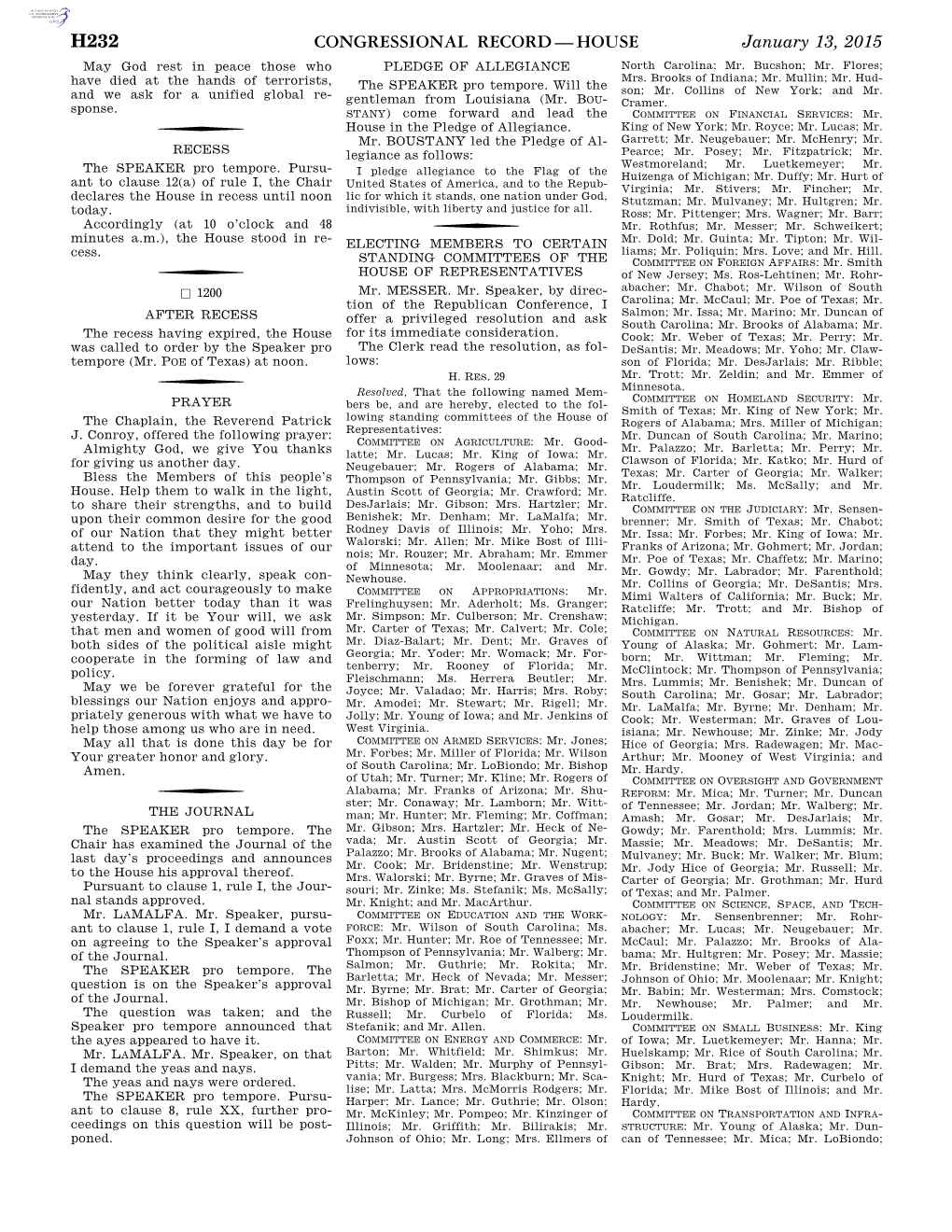 Congressional Record—House H232