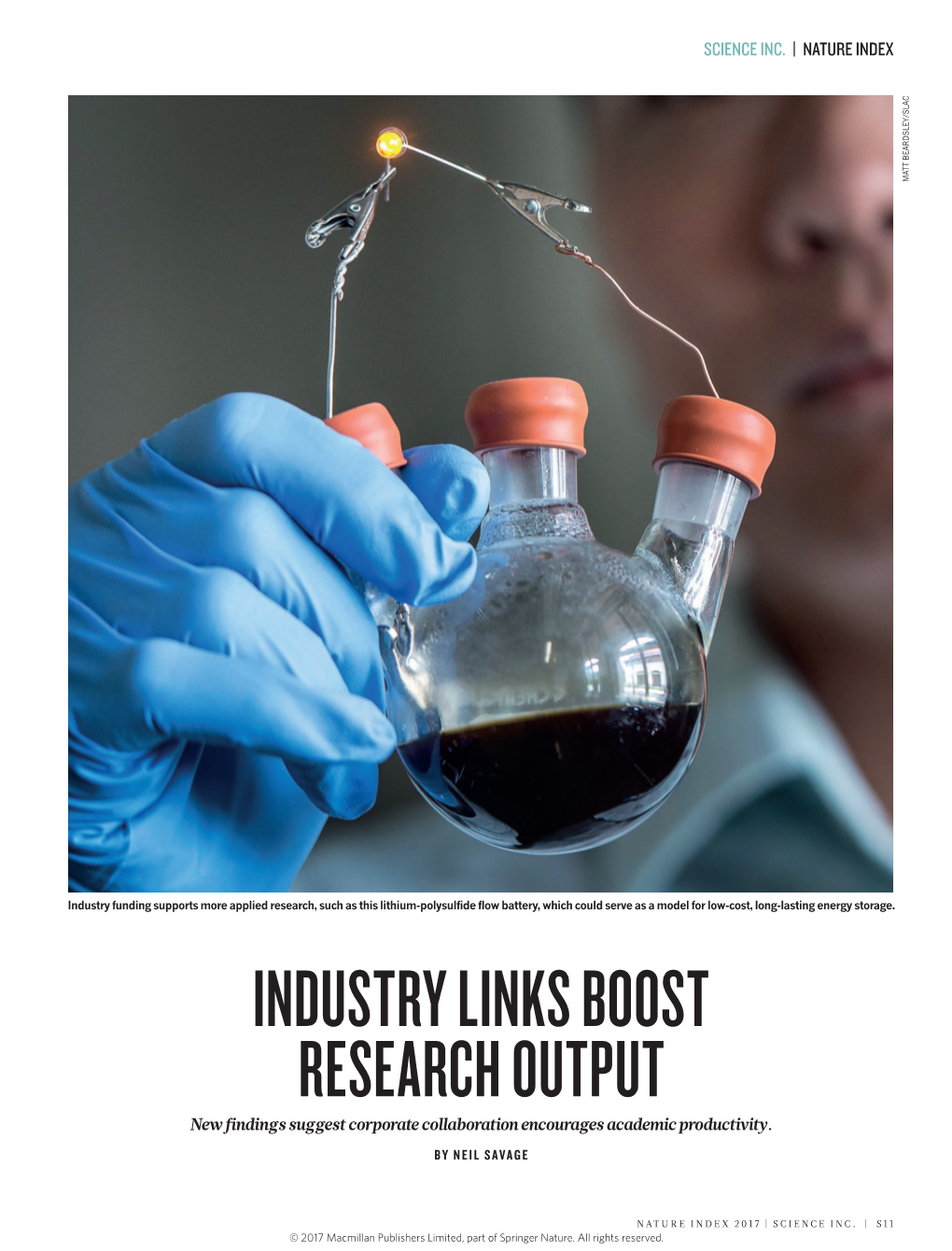 INDUSTRY LINKS BOOST RESEARCH OUTPUT New Findings Suggest Corporate Collaboration Encourages Academic Productivity