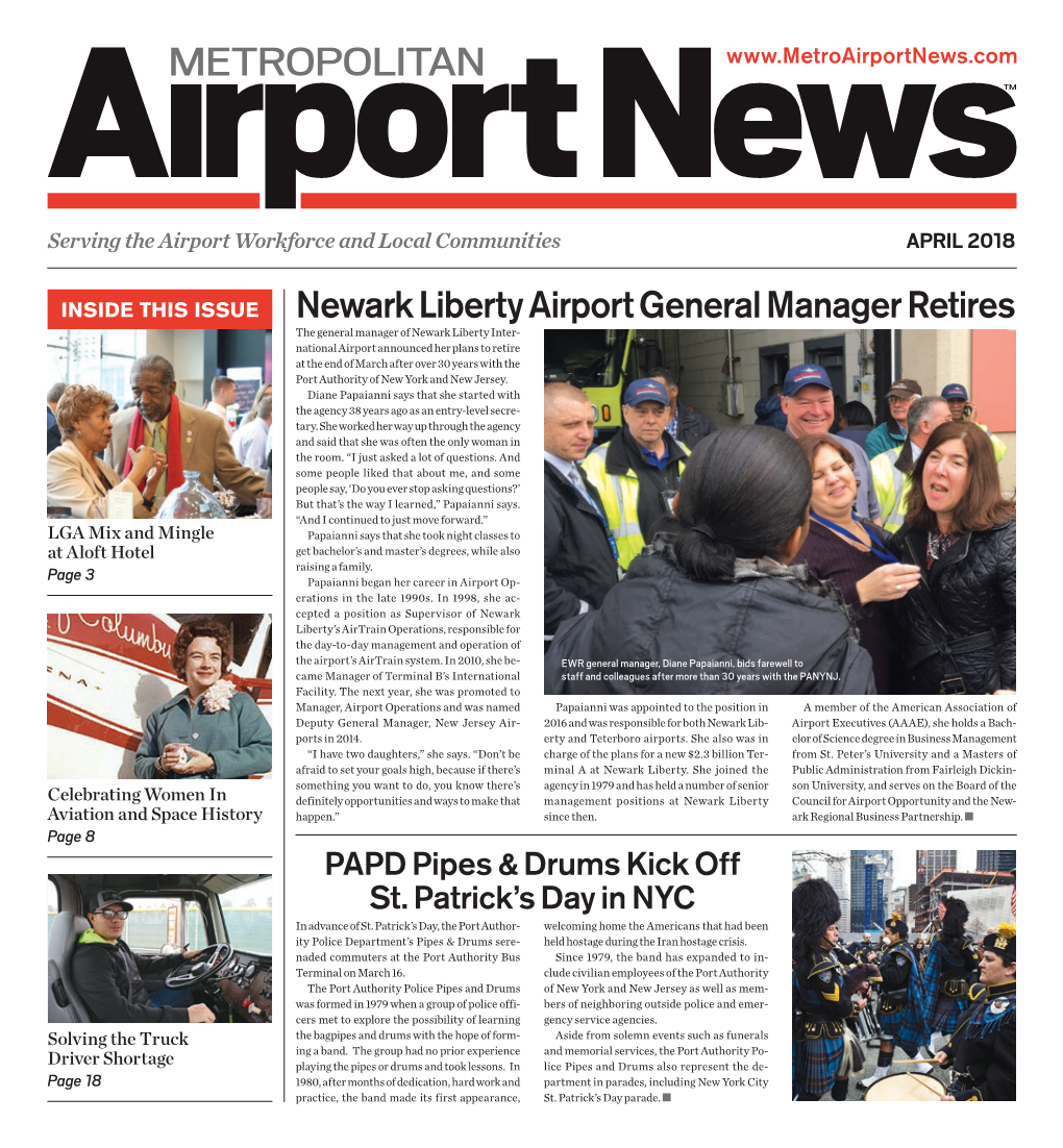 Newark Liberty Airport General Manager Retires