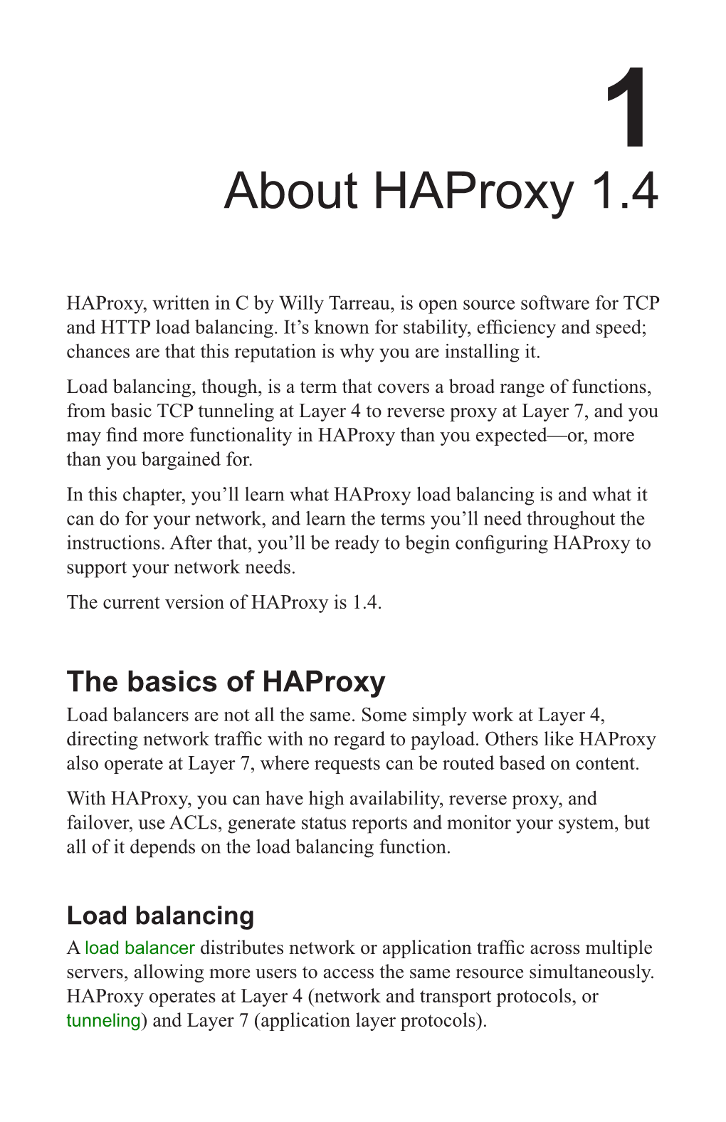 About Haproxy 1.4