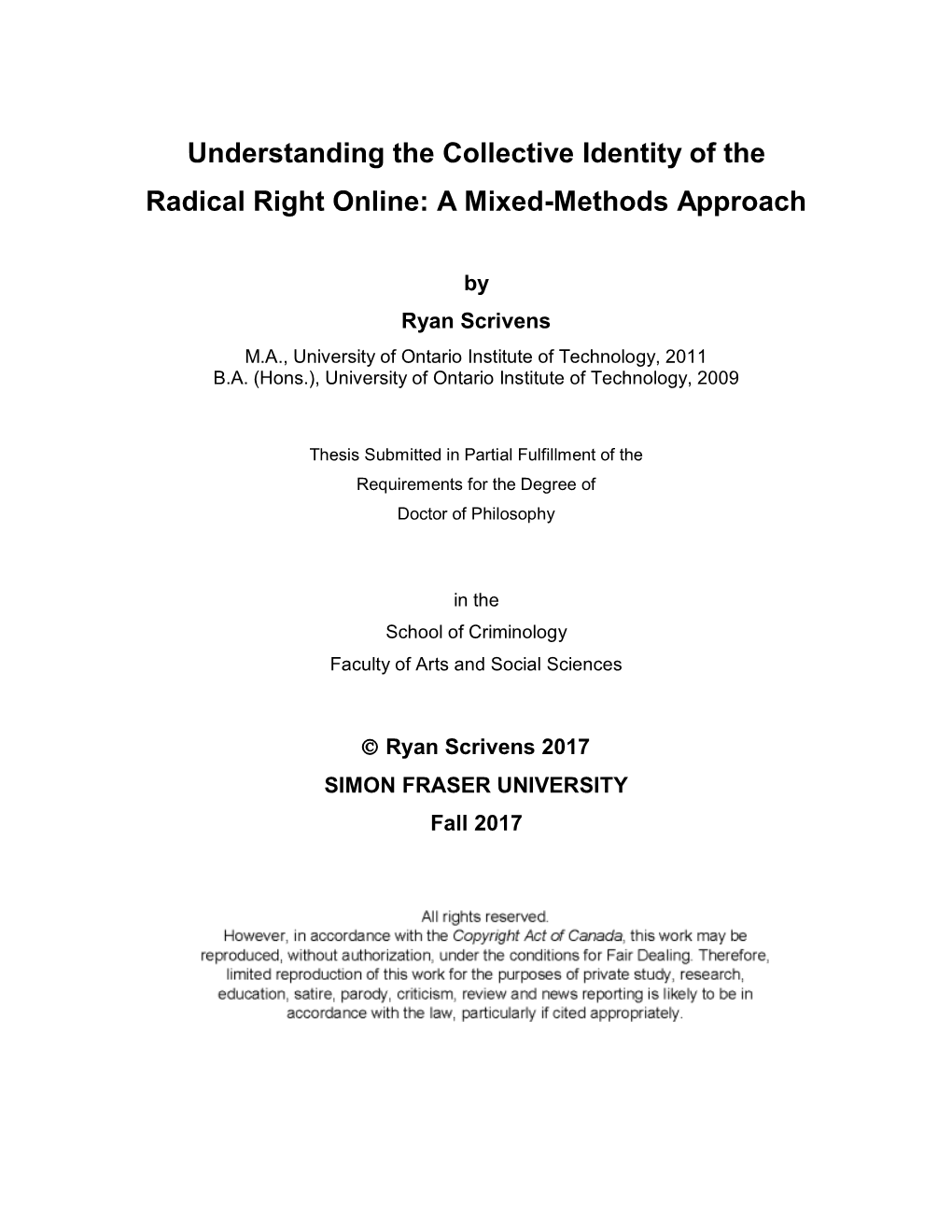 Understanding the Collective Identity of the Radical Right Online: a Mixed-Methods Approach