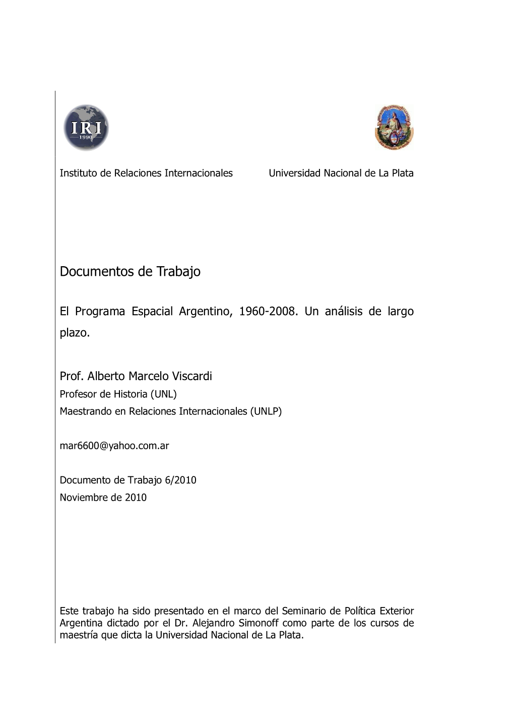 Documentos De Trabajo