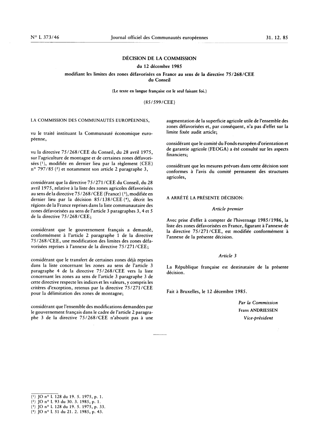 Journal Officiel Des Communautés Européennes Zones Défavorisées Et