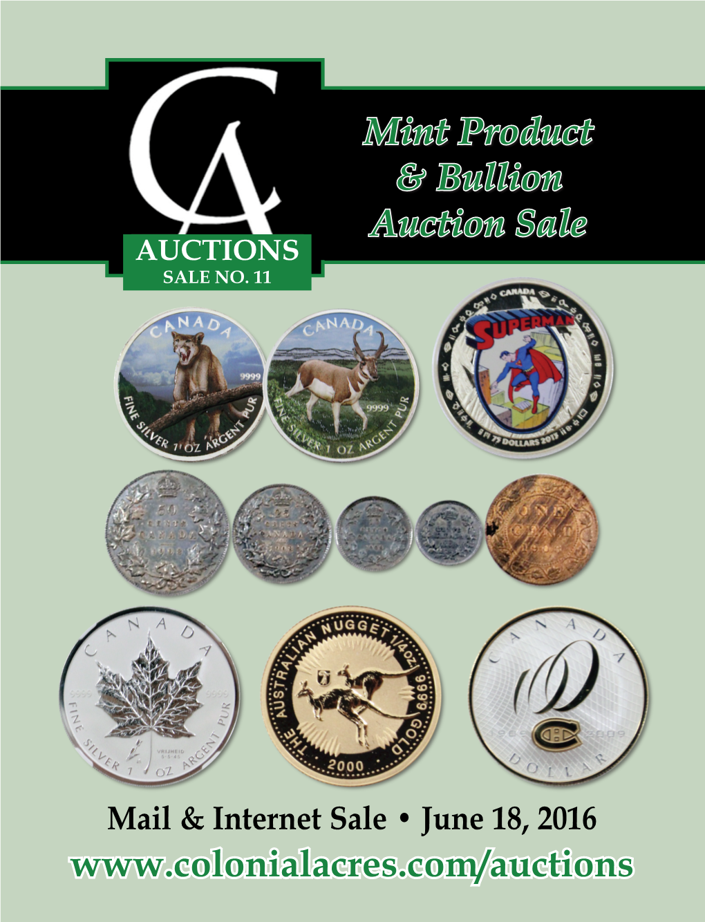 Mint Product & Bullion Auction Sale