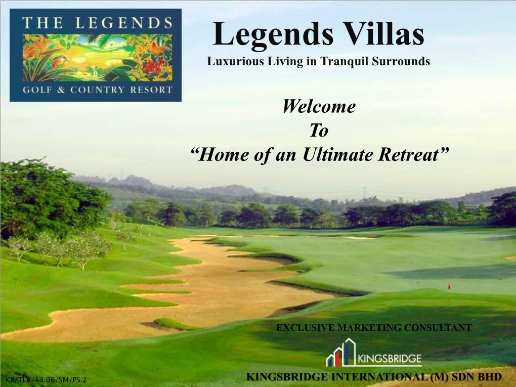 Legends Villas Luxurious Living in Tranquil Surrounds