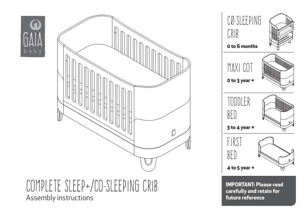 Complete Sleep+/Co-Sleeping Crib