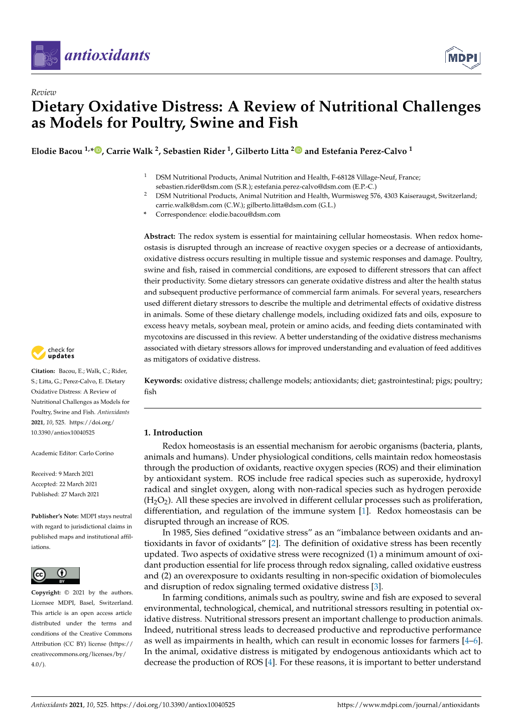 A Review of Nutritional Challenges As Models for Poultry, Swine and Fish