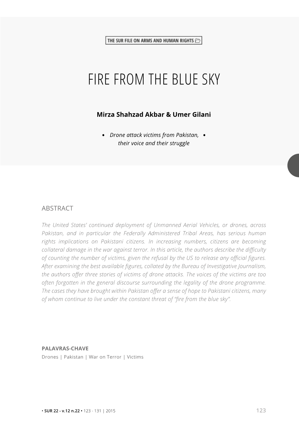 Fire from the Blue Sky