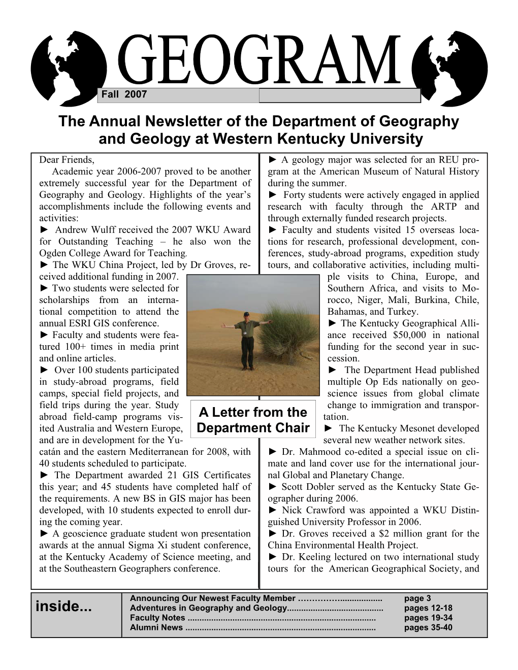 GEOGRAM 2007 Edition (Adobe PDF)