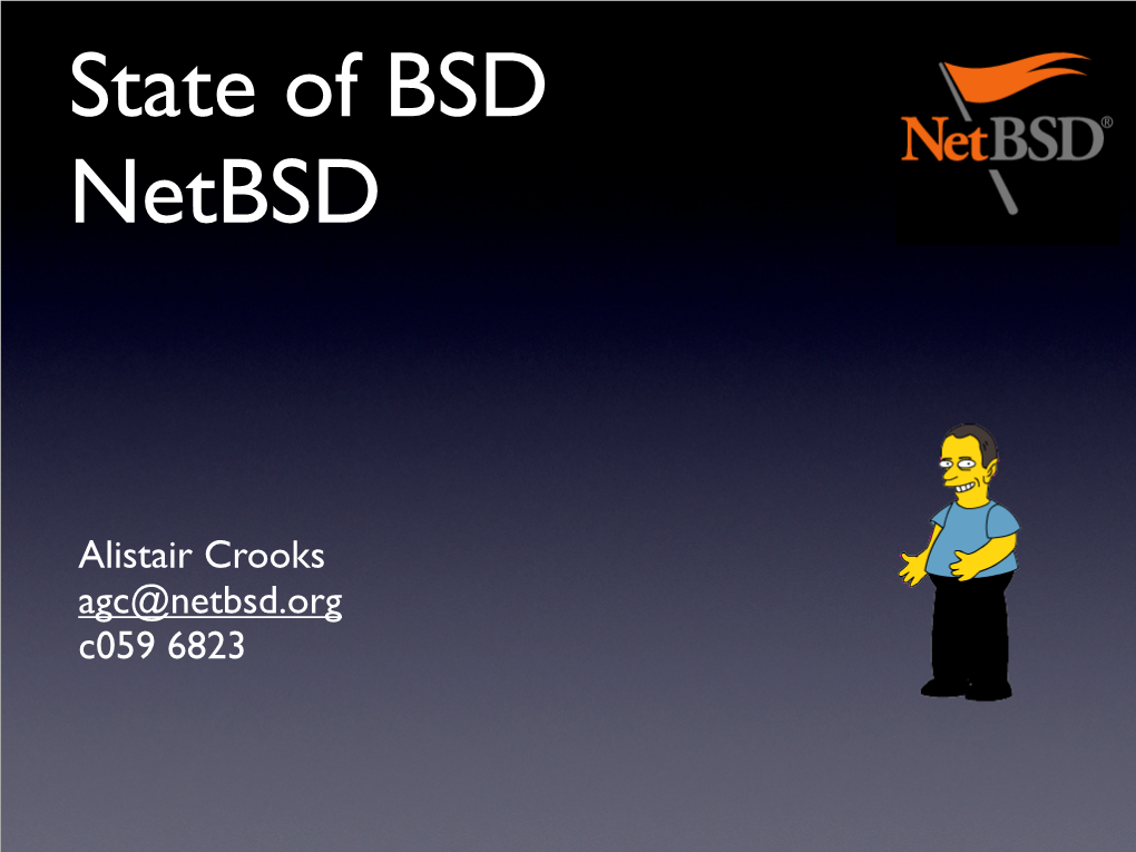 Alistair Crooks Agc@Netbsd.Org C059 6823 Review of 2009