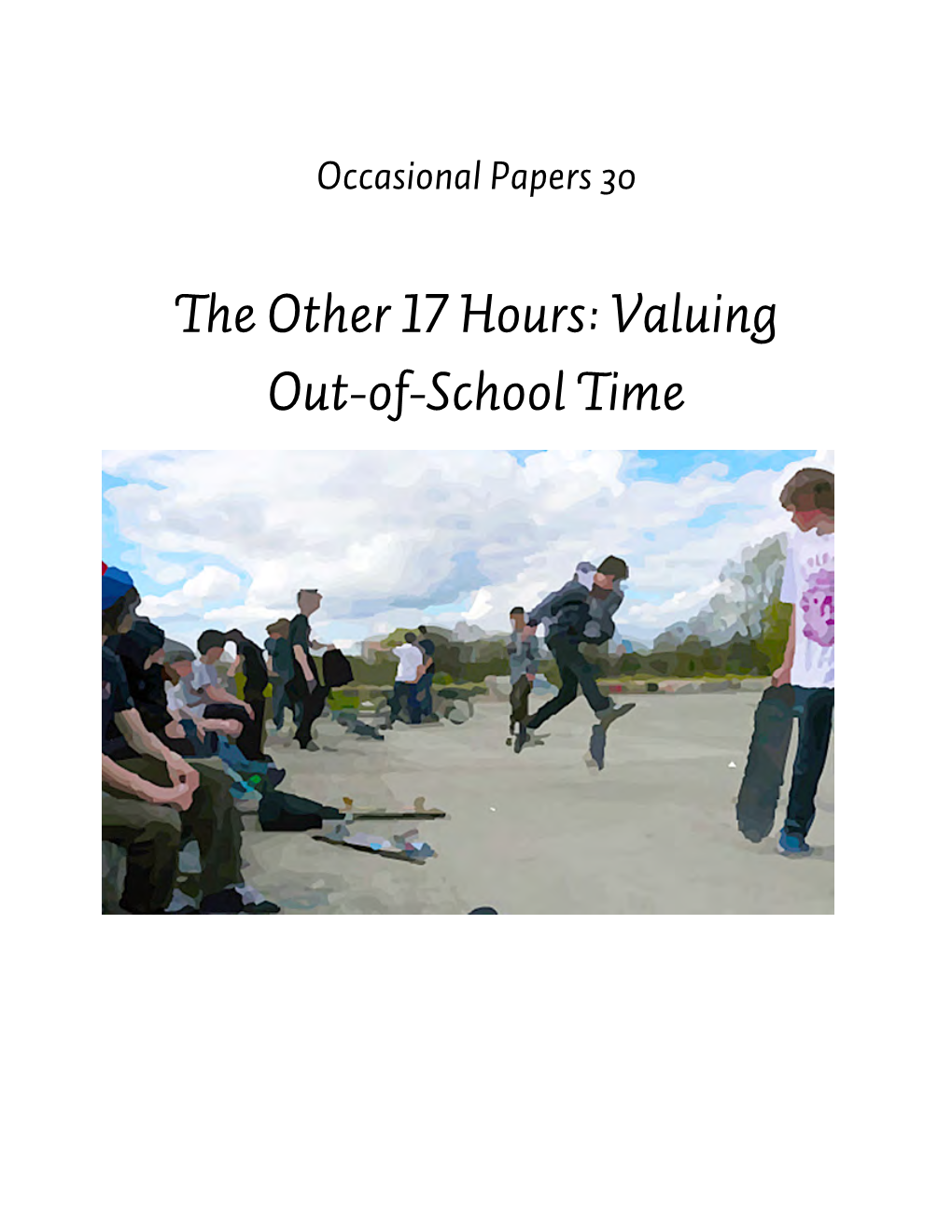 Valuing Out-Of-School Time