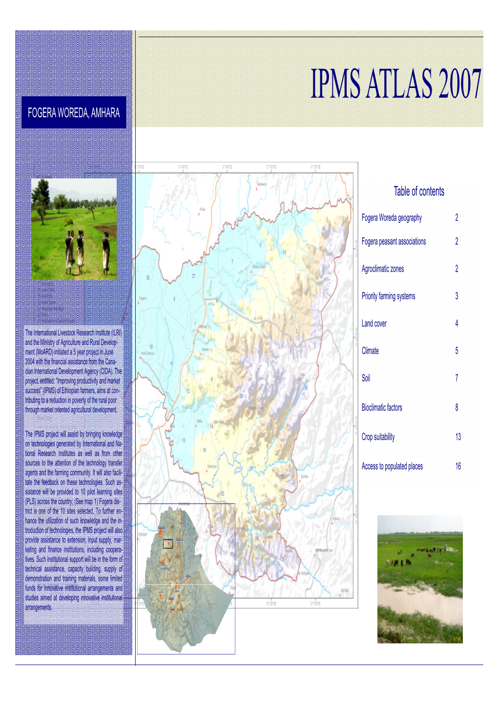 Ipms Atlas 2007 Fogera Woreda, Amhara