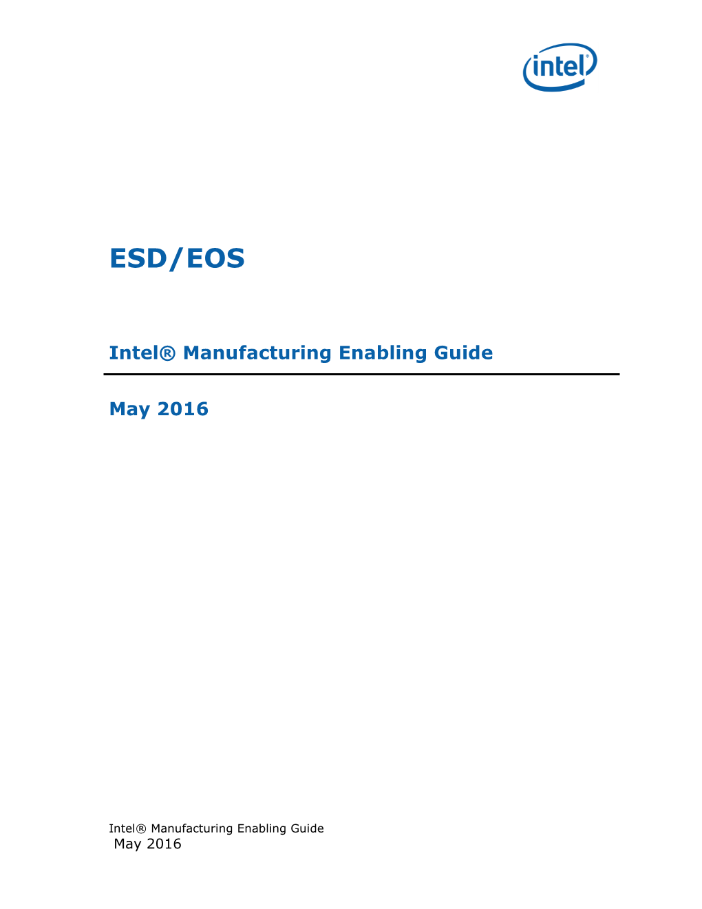 Electrostatic Discharge and Electrical Overstress Guide