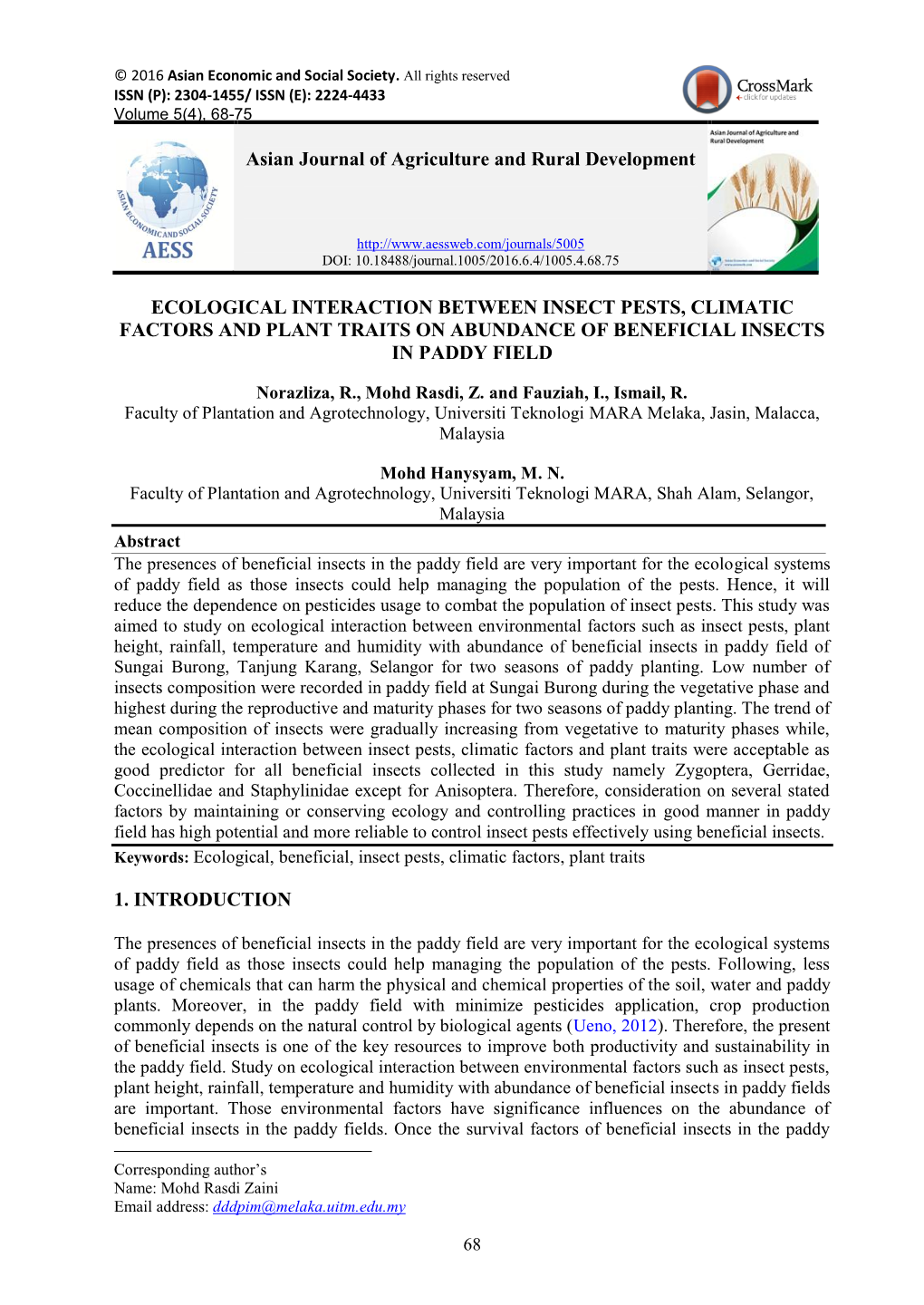 Effect of Selected Insecticide on Whitefly