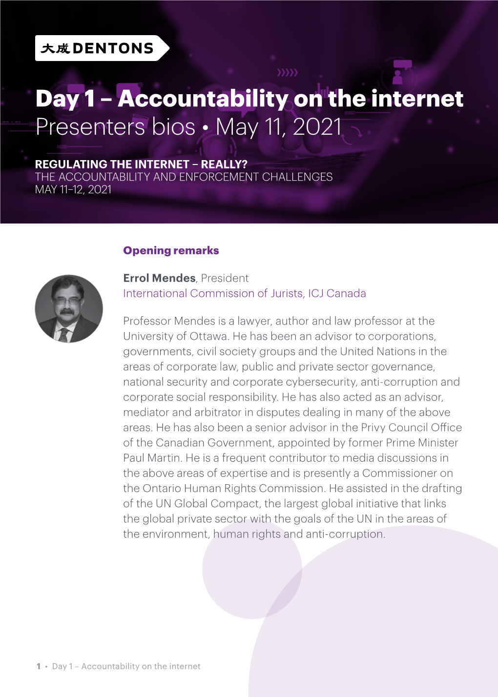 Accountability on the Internet Presenters Bios • May 11, 2021
