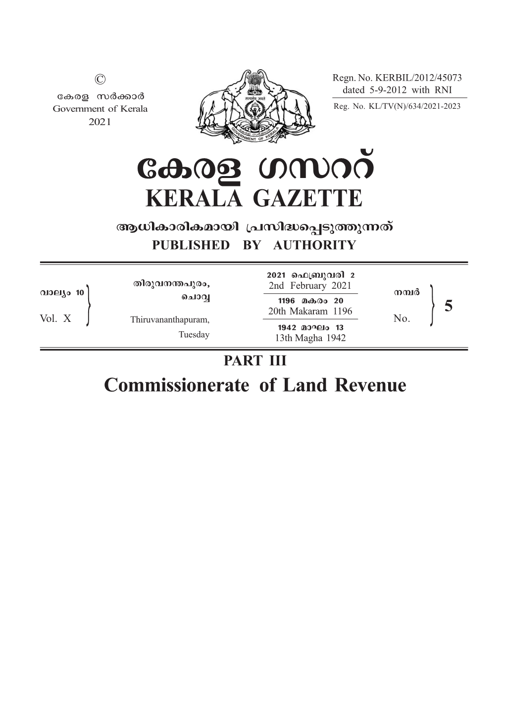 Chalakkudy Taluk Therefore It Is Proposed to Issue a Legal Heirship Certificate in Favour of the Above Said Members for ]Ckyw Receiving the Claim