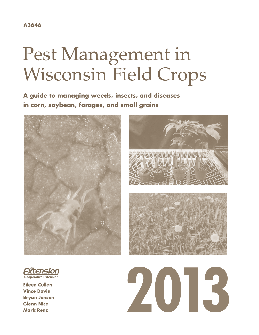 2012 Pest Management in Wisconsin Field Crops