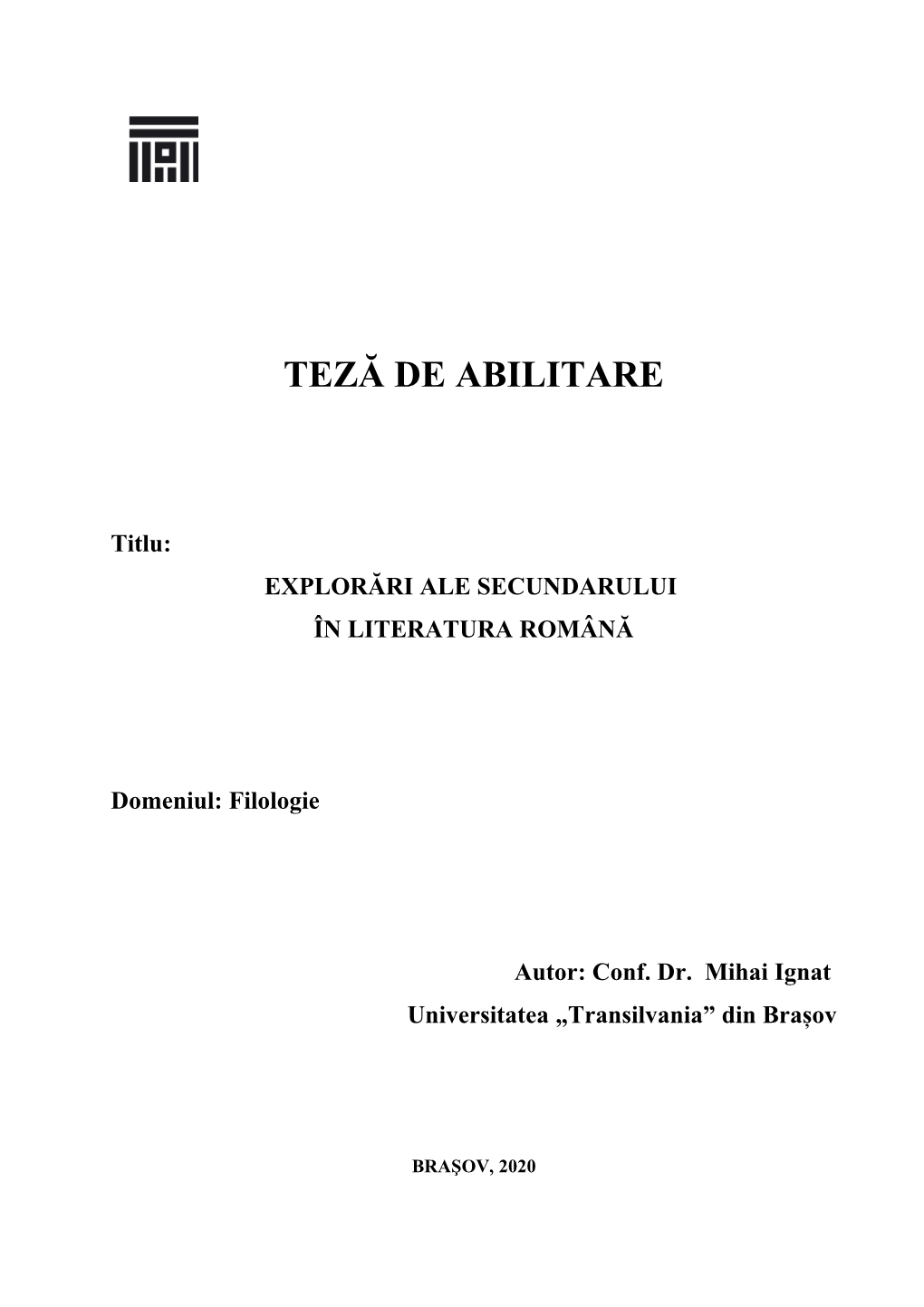 Teza De Abilitare