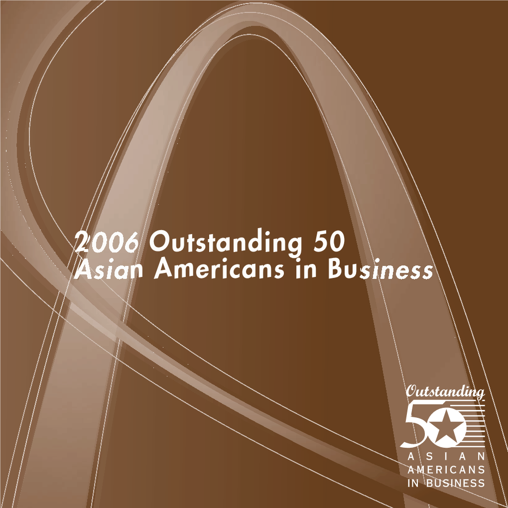 2006 Outstanding 50 Asian Americans in Business Award Recipients