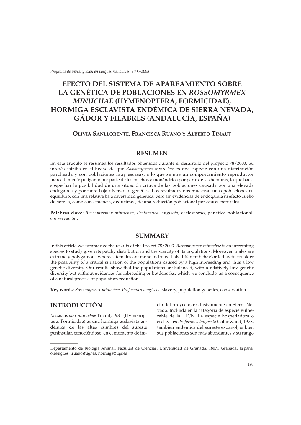 Efecto Del Sistema De Apareamiento Sobre La Genética De Poblaciones