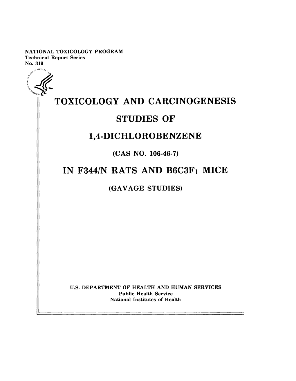 TR-319: 1,4-Dichlorobenzene