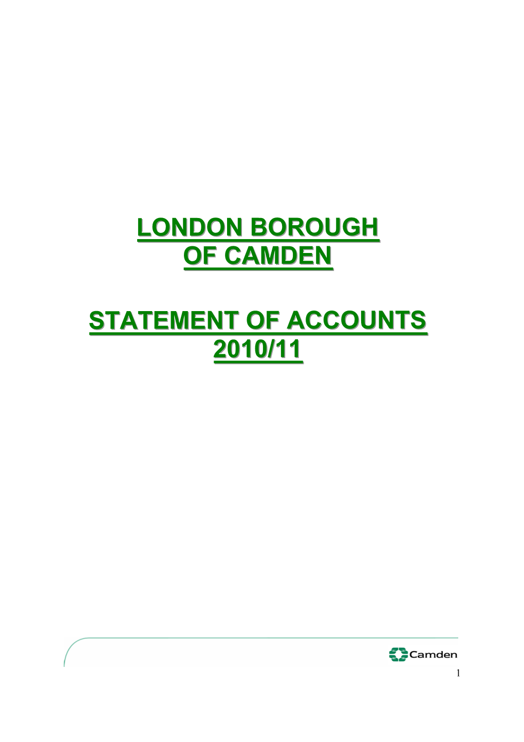 Statement of Accounts 2010/11